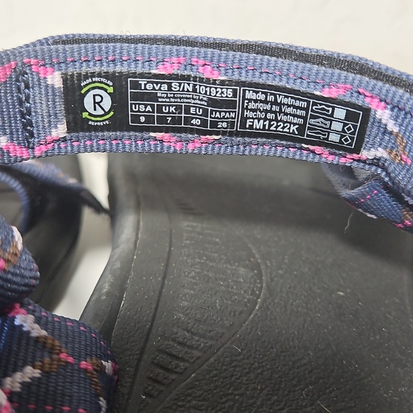 Teva Hurricane XLT2 Diamond Mood Indigo Hiking Sandals Sz 9, NWOT - Picture 10 of 12